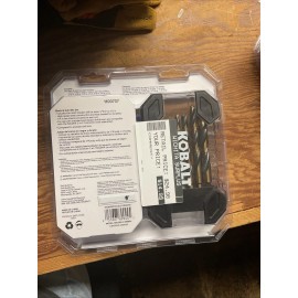 Kobalt 14 Pc Black & Gold Drill Bit Set Impact Grade Item# 1100737 New