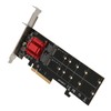 Dual M.2 PCIe NVMe Adapter with PCIe Bifurcation Function SSD