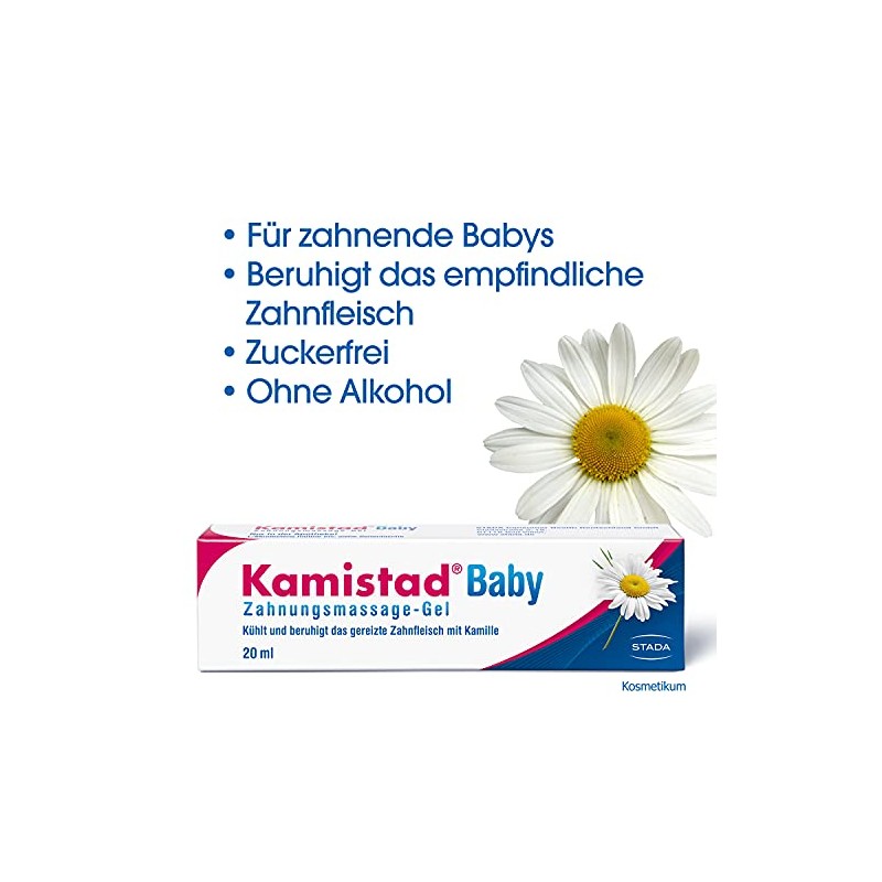 Kamistad Baby Teething Massage Gel - Relieves baby's teething discomfort