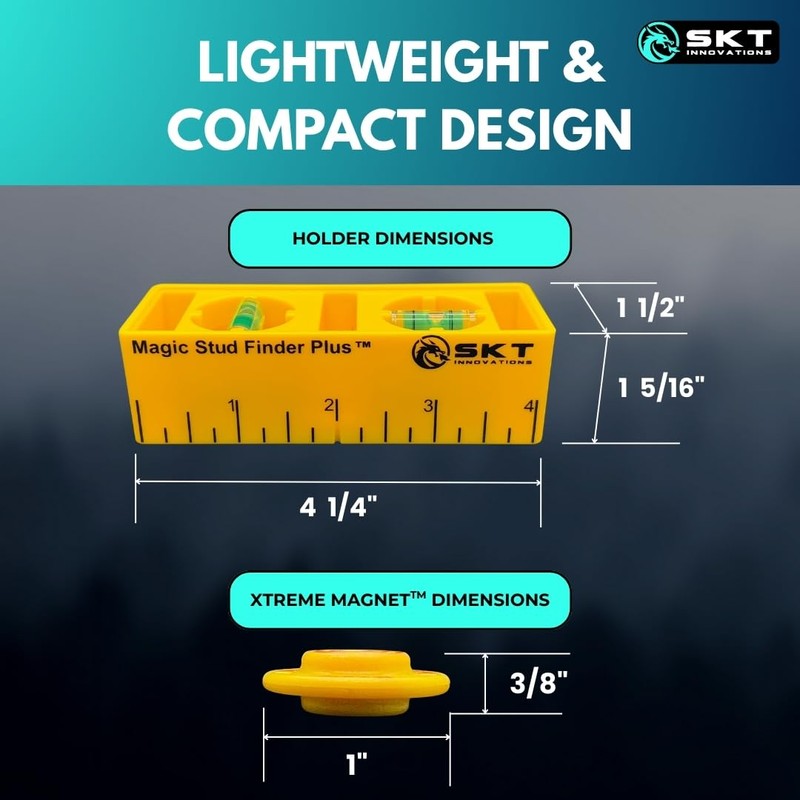 Magic Stud Finder Plus – 3-in-1 Magnetic Stud Finder with