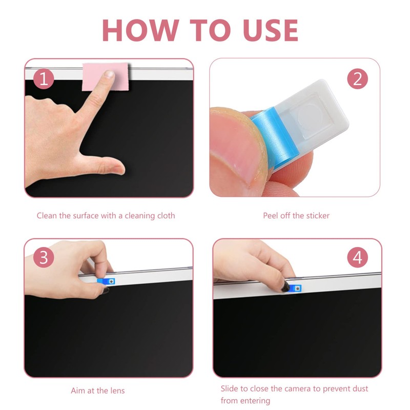 SHINEOFI 20Pcs Webcam Protection Covers Privacy Camera Shields for Laptop