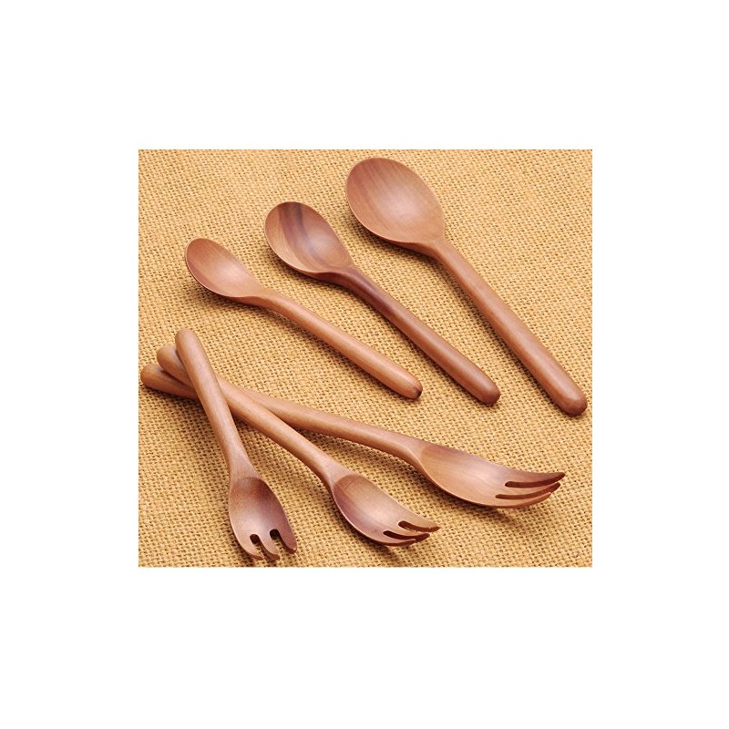 (TV Series Crafts (yamasita Craft) Wooden New Fork Large Natural