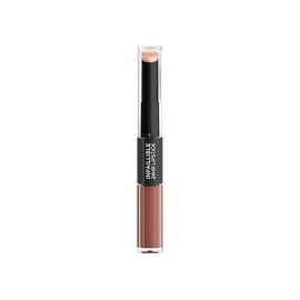 L'Oreal Paris, Infallible 24Hr Lipstick, Labial De Larga Duración De Dos Pasos: Líquido Y Balsamo, Tono 101 Everlasting Paris