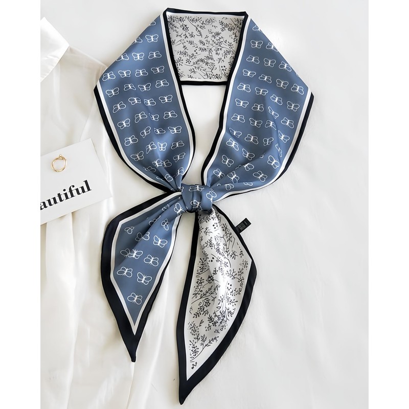 MEDUOLA Women's Scarf 145 cm x 15 cm Long Silk