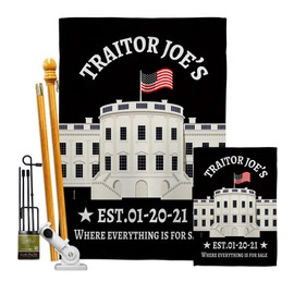 FJB Flag Traitor Joe's Sales Garden House Flag Kit Americana Political President Democrat Republican Tea Party United State American Election Banner Small Yard Gift Double-Sided, Made in USA