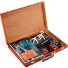 Retro Wooden Painting Tool Storage Box Portable Drawing Oil Painting