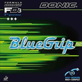 DONIC Rubber Blue Grip S2 Colour 2.0 mm, Black, Size 2.0 mm, Black