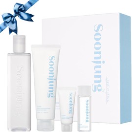 ETUDE SoonJung Skincare Set, ph 5.5 Relief Toner 12.68 Fl Oz + 10-Free Moist Emulsion 5.07 Fl Oz, Face Moisturizer for Sensitive Skin, Soothing Care, Perfect for Gift, Korean Skin Care, Beauty