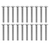 30Pcs M8x1.25 Screw Bolt A2 Stainless Steel Cup Square Coarse