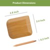 Bamboo Pan Scraper Tool (Pack of 6), Size 2.8" x