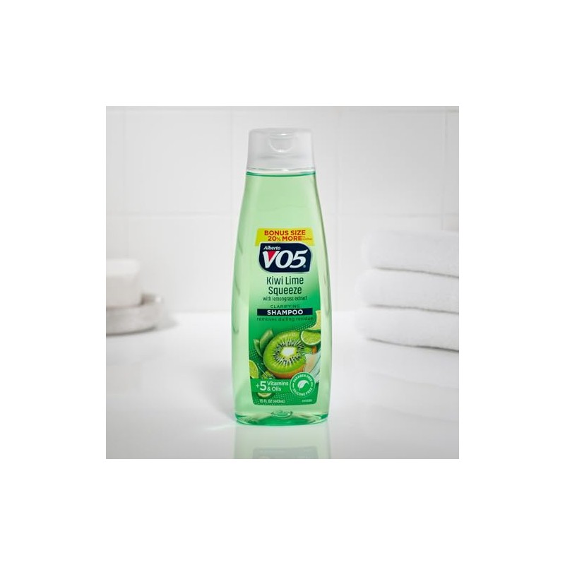 Alberto Vo5 Herbal Escapes Kiwi Lime Squeeze Clarifying Shampoo, 15