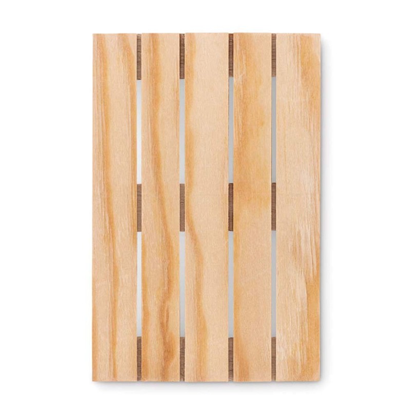 noTrash2003, Set of 4 Wooden Coasters for Cups and Small