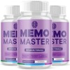 (3 Pack) Memo Master Pills, Official MemoMaster Brain Supplement with All Natural Ingredients, Memo Master Advanced Formula Nootropic Support with Max Strength Vitamins for Women & Men (180 Capsules)