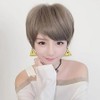 Short cut short cut wig design wig (KYR-W0EBFE1) Milk brown net / 숏컷 숏컷가발 디자인가발 (KYR-W0EBFE1) 밀크브라운망X