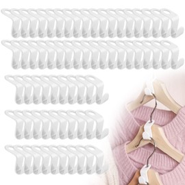 ZoeTekway Pack of 60 Clothes Hooks, Clothes Hangers Connecting Hooks for More Space and Tidy in the Ward