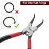 HARFINGTON Snap Ring Plier 7" CR-V Internal Circlip Pliers with