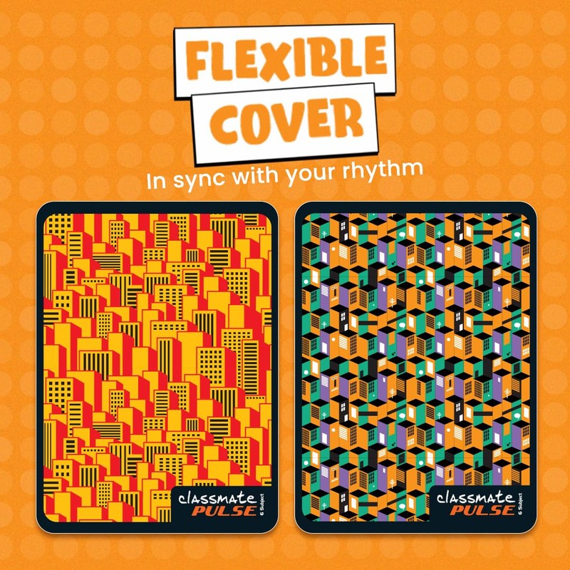 Classmate Pulse 6 Subject Notebook - Unruled, 300 Pages, Spiral