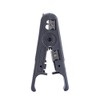 Multi-functional tool with round cable stripper, cable cutter, flat cable