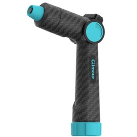 Gilmour Heavy Duty Graphite Thumb Control Adjustable Garden Hose Nozzle with Swivel Connect