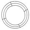 10-inch Plain Wire Wreath Form Wreath Making Small Wire Frame