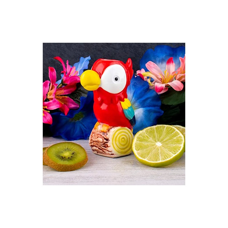 BARCONIC® TIKI PARROT SHOT GLASS - 2.75 OUNCE