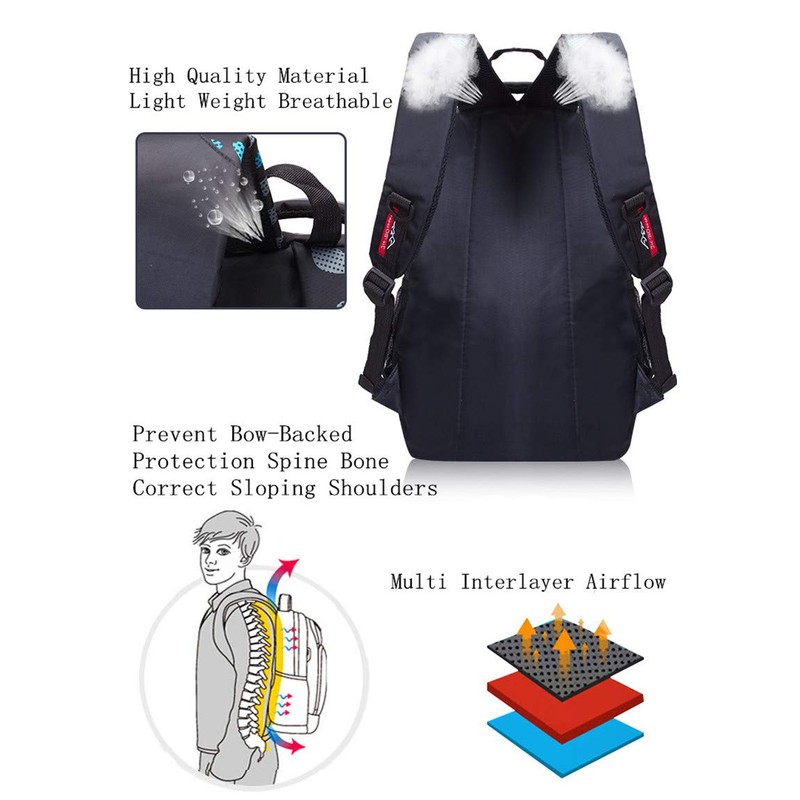 Backpack Boys School Bags Big Bookbags Durable Heavy Duty Student