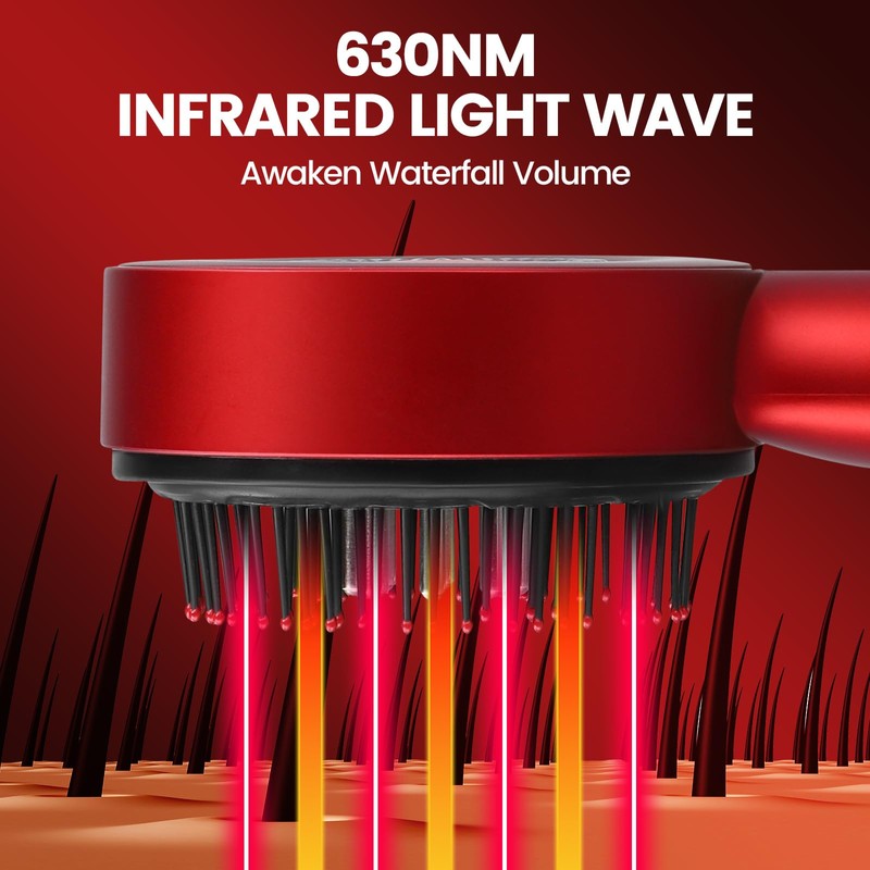 Scalp Massaging Brush,3 in 1 Electric Hair Massager with IPX7