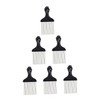 Healvian 6Pcs Afro Combs with Fist Handle Steel Combs for