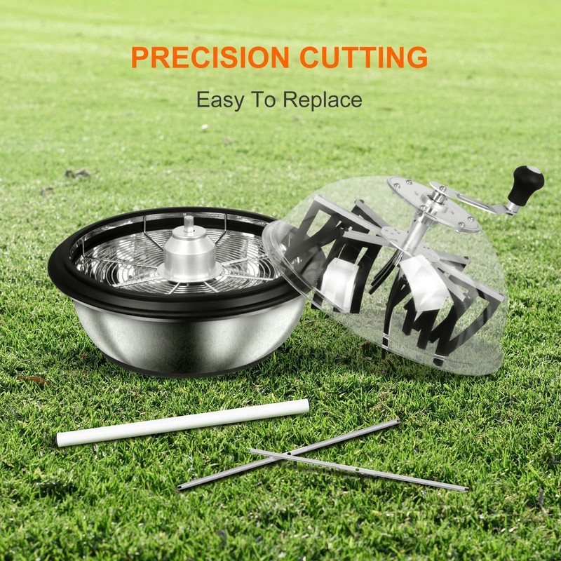 iPower 19inch Trimmer Leaf Bowl Blades Twisted Spin Cut, Sharp