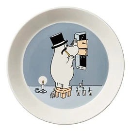 Moomin by ARABIA 1066913 Classic Moomin Papa, Plate, 7.5 inches (19 cm), Gray, Moomin Tableware, Arabia
