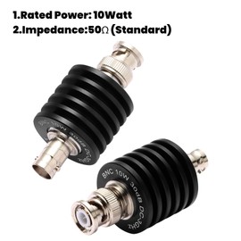 10Watt BNC RF Coaxial Attenuator, DC-3GHz 50 Ohm, High Power Precision Signal Control for RF Lab/Communication Systems/Test Equipment (3dB)