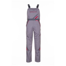 Planam 2331025 Size 25"Highline Dungarees - Zinc/Slate/Red