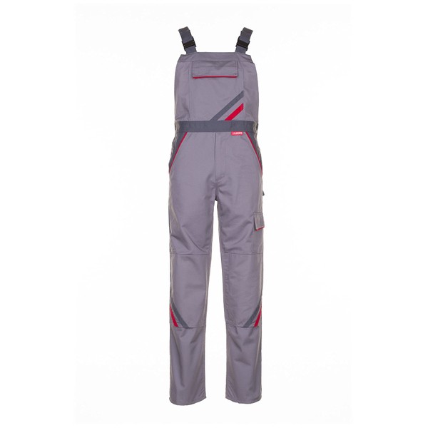 Planam 2331025 Size 25"Highline Dungarees - Zinc/Slate/Red