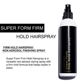 Prorituals Form Firm Hold Hairspray – Non-Aerosol Hair Spray for Women Hair Styling, Finishing Spray for Volume & All-Day Frizz Control, 8 fl oz