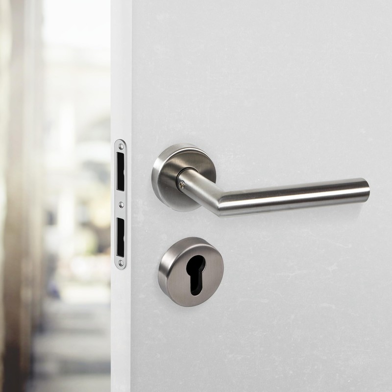 Gedotec Handle Set Stainless Steel Matt Brushed [PZW Interchangeable Fittings]