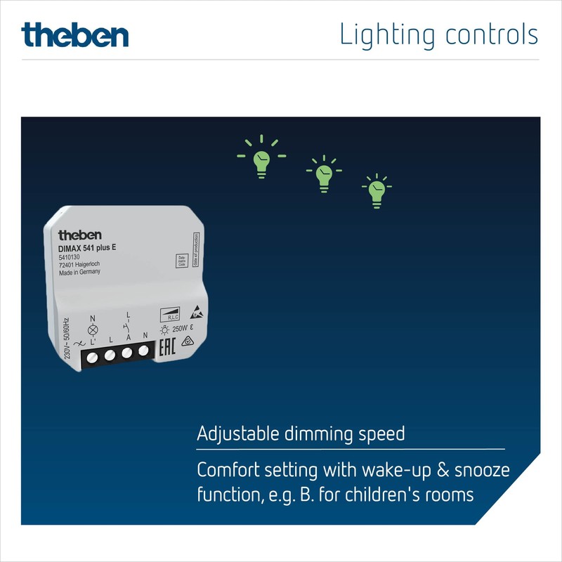 Theben 5410130 DIMAX 541 plus E I Universal Dimmer I