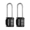 GRIFEMA GA1002 4 Digit Combination Padlock, Long Shackle Padlocks Outdoor