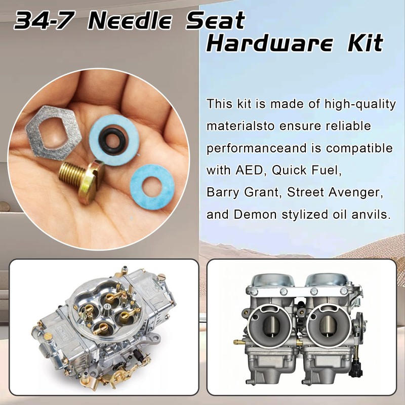 2Pack 34-7 Needle & Seat Hardware Kit compatible with Holley