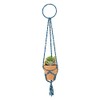 Natural Life Teal Hanger Hanging Faux Succulent