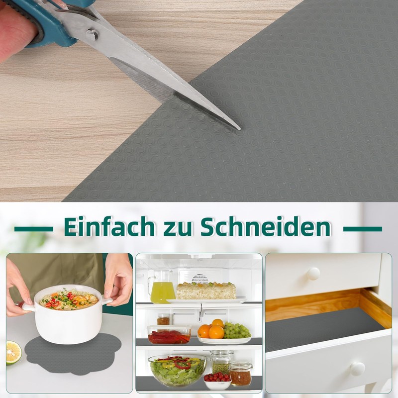 HAUSPROFI Antibacterial Fridge Mat, 30 x 600 cm, Premium EVA
