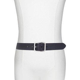 Vince Mens 1.4 Inch Flat Belt, Stylish & Casual Fashion Accessory for Everyday Wear, BLACK, 44