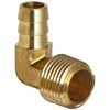 Anderson Metals - 57020-0604 Brass Hose Fitting, 90 Degree Elbow,