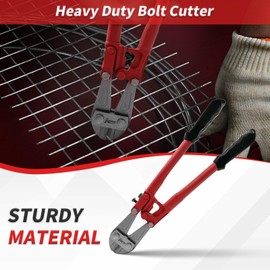 HOUSERAN Bolt Cutter 14 inch, Bolt Cutter with Comfort Handle Grip, Heavy Duty Bolt Cutter for Fences, Steel Wire, Chains, Screws, Locks, and Rivet