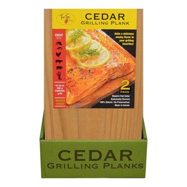 TrueFire 5.5 x 12” Cedar Grilling Planks for Adding Smoky Flavor to Salmon, Seafood, Beef, Poultry & Veggies, Western Red Cedar, (24-pack)