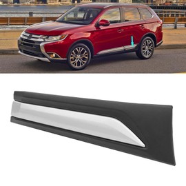 FSHero Riding Rear Right Passenger Side Lower Door Trim Fit for Mitsubishi Outlander 2014-2020 Black with Chrome Strip