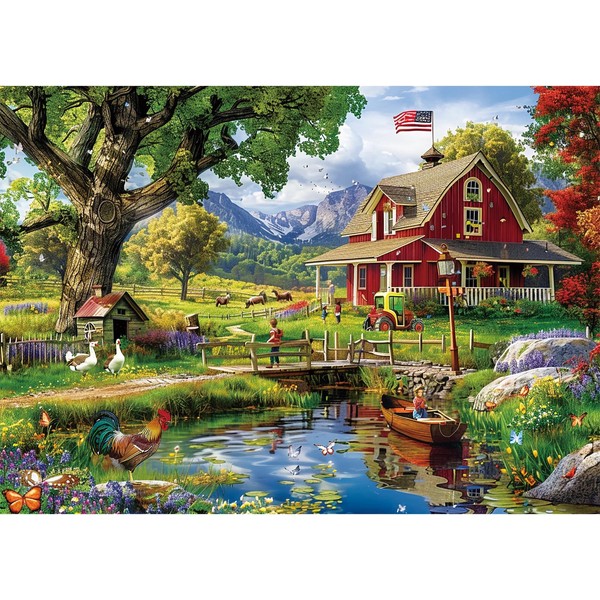 1000 Piece Puzzle for Adults - Country Clubhouse Puzzle for