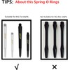 CyeeLife-Dart Flights Punch+100Spring Rings-Dart Accessories puncher kit for Plastic shafts