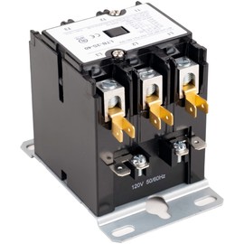 Ultra Durable 3 Pole 40 Amp Contactor 120 VAC Coil Definite Purpose Contactor by BlueStars - Compatible with Relays, Air Conditioner, Heat Pump, Refrigeration Systems
