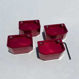 ZL1 Addons Stealth Lift Pads - Compatiable with 2016-2024 Camaro Coupe (Candy Red)