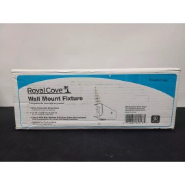 Royal Cove 12 in. Vanity in Fixture White Uses Two 60-Watt Incandescent Medium Base Lamps